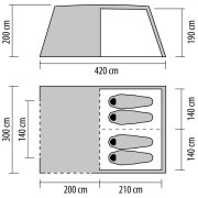 Tenda familiare Coleman Cook 4