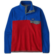 Felpa da uomo Patagonia Lightweight Synchilla Snap-T Pullover rosso/blu Touring Red