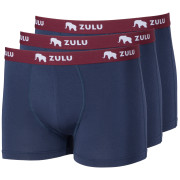 Boxer da uomo Zulu Bambus 210 3-pack blu/rosso navy/wine red