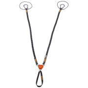 Cappio Camp X-Gyro Leash - 85/129 Cm nero/arancio
