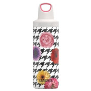 Bottiglia termica in acciaio inox Kambukka Reno Insulated 500 ml bianco/nero Floral Patchwork