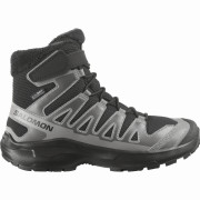 Scarpe da bambino Salomon Xa Pro Winter Wp J Black-Castlerock-Cloudburst nero/grigio Black / Castlerock / Cloudburst