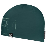 Berretto Ortovox 120 Tec Logo Beanie blu scuro dark pacific