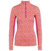 Felpa tecnica da donna Kari Traa Rose Half Zip Baselayer Top rosa berry