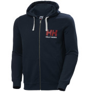 Felpa da uomo Helly Hansen HH Logo Full Zip Hoodie blu scuro Navy