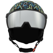 Casco da sci per bambini Blizzard Flash Visor junior ski helmet nero black/multicolor