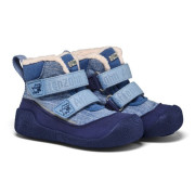 Stivali invernali per bambini Affenzahn Prewalker Midboot Vegan Snuggy Elephant blu Elephant