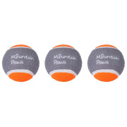 Giocattolo per cane Mountain Paws Dog Tennis Balls, 3 Pack arancione/grigio Oarnge