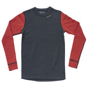 Maglietta sportiva per bambini Devold Expedition Merino Shirt Jr blu/rosso NIGHT/BEAUTY