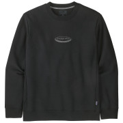 Felpa da uomo Patagonia Men's '95 Oval Logo Uprisal Crew Sweatshirt nero Black