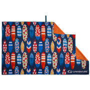 Asciugamano ad asciugatura rapida LifeVenture Printed SoftFibre Trek Towel blu/arancio Surfboard