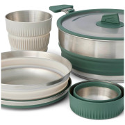 Set di stoviglie Sea to Summit Detour Stainless Steel One Pot Cook Set 5 Piece