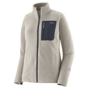 Felpa tecnica da donna Patagonia W's R1 Air Jkt bianco Birch White