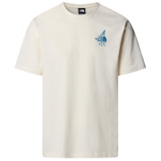 Maglietta da uomo The North Face U Powder Days Relaxed S/S Tee-Graphic bianco White Dune