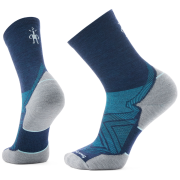 Calze Smartwool Run Targeted Cushion Mid Crew Socks blu/grigio DEEP NAVY