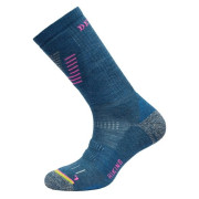 Calzini da donna Devold Hiking Medium Woman Sock blu/rosa Skydiver