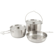 Set di stoviglie Outwell Supper Set L argento Silver