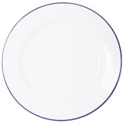 Piatto Bo-Camp Dinner plate enamel bianco/blu Blue