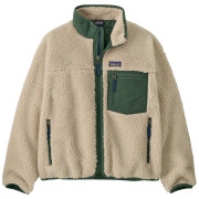 Felpa da bambino Patagonia K's Retro-X Jacket beige/verde Dark Natural w/Canopy Green