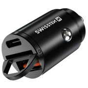 Adattatore da auto Swissten Car Charger 30W nero Black