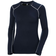 Maglietta sportiva da donna Helly Hansen W Lifa Merino Midweight Crew blu scuro Navy