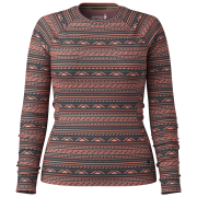 Maglietta sportiva da donna Smartwool W Classic Thermal Merino Base Layer Crew grigio/arancio CORAL REEF SUMMIT SOUL