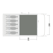 Tappeto per tenda Outwell Cozy Carpet Colorado 5 Air