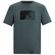 Maglietta da uomo Regatta Fingal Stretch verde scuro Dark Storm