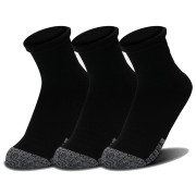 Calze Under Armour Heatgear Quarter 3pk nero Black/Black/Steel