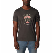 Maglietta da uomo Columbia M Rapid Ridge™ Graphic Tee grigio scuro Shark, Naturally Boundless