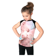 Canottiera per bambini Drexiss Full Marble Coolmax rosa/nero
