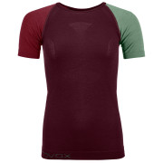 Maglietta sportiva da donna Ortovox 120 Comp Light Short Sleeve W rosso DarkWine