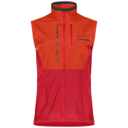 Gilet da donna Norrona senja aero90 Vest rosso Arednalin