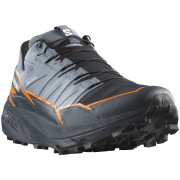 Scarpe da corsa da uomo Salomon Thundercross Gore-Tex grigio Flint Stone / Carbon / Orange Pepper