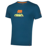 Maglietta da uomo La Sportiva Cinquecento T-Shirt M blu/arancio Storm Blue/Hawaiian Sun