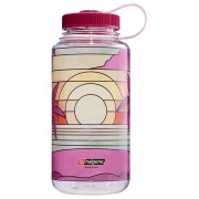 Borraccia Nalgene Wide Mouth 1l Clear Stained Glass rosa clear