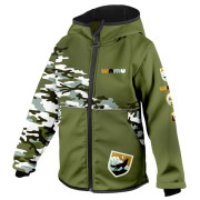 Giacca softshell per bambini WAMU Khaki khaki KHAKI