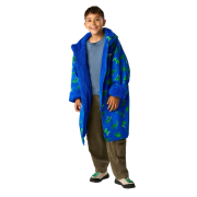 Cappotto impermeabile per bambini Regatta Junior Changing Robe Olymp Blue Dino