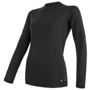 Maglietta da donna Sensor DF Merino Wool dl.r. nero Black