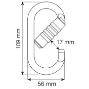 Moschettone Camp Oval Pro 3Lock