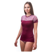 Maglietta sportiva da donna Sensor Merino Impress (short sleeve)