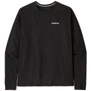 Maglietta da uomo Patagonia P-6 Logo Responsibili Tee LS nero Black