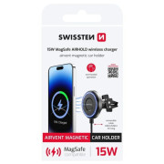 Supporto da auto Swissten 15W MagSafe AIRHOLD wireless charger