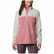 Maglione da donna Columbia Benton Springs™ 1/2 Snap Pull Over Ii rosa/bianco Dark Stone, Pink Agave