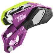 Assicuratore con sistema frenante Edelrid Pinch (violet-oasis) viola/verde 296 violet-oasis