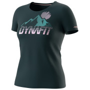 Maglietta sportiva da donna Dynafit Transalper Graphic S/S Tee W viola blueberry/6370