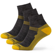 Calze Zulu Merino Lite Men 3 pack grigio/giallo