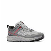 Scarpe da trekking da uomo Columbia Plateau Waterproof grigio Steam, Mountain Red