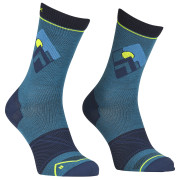 Calzini da uomo Ortovox Alpine Light Comp Mid Socks M blu mountain blue