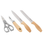 Set di coltelli Outwell Chena Knife Set Peeler Scissor marrone